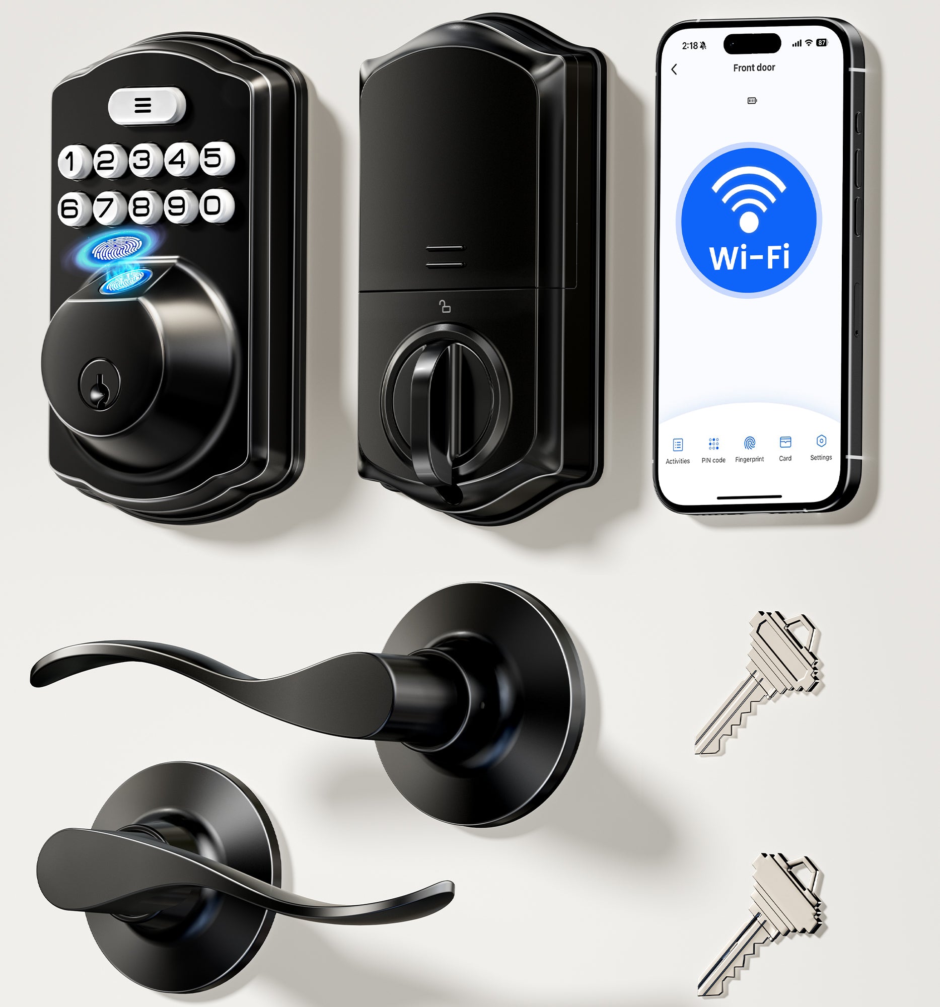 Veise VE012W-B Wi-Fi Smart Fingerprint Smart Lock