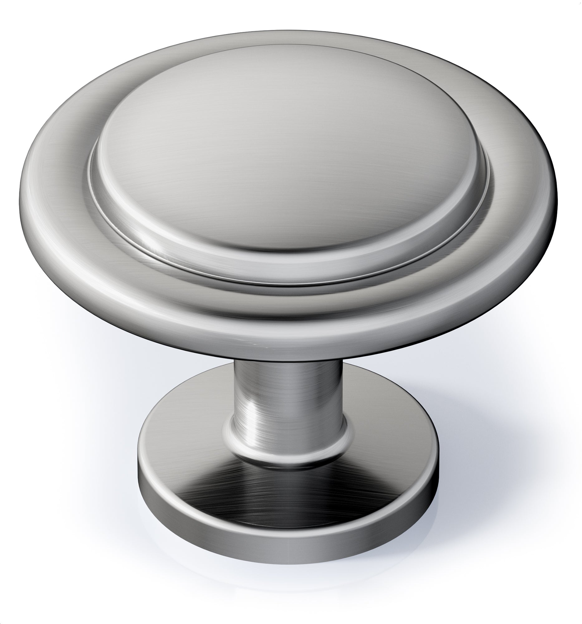 Veise 1-1/4 Inch Solid Zinc Alloy Euro Style Cabinet Knobs