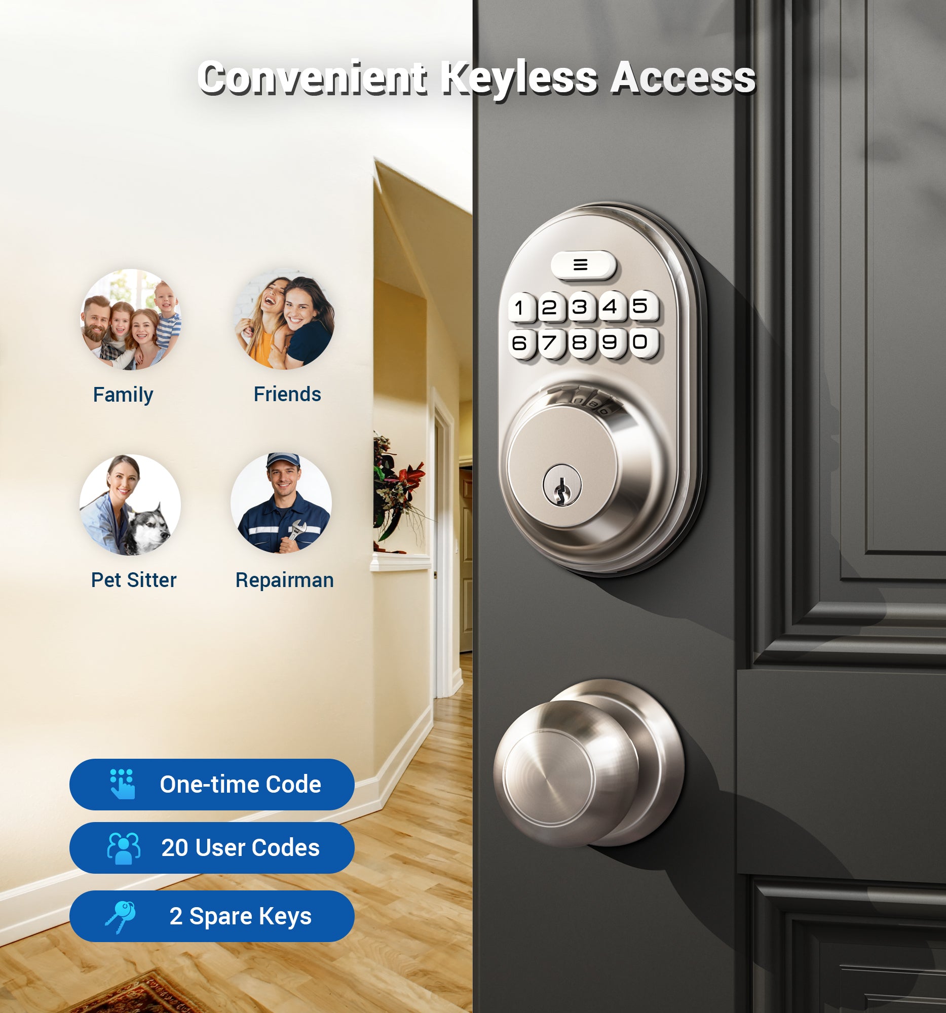 Veise RZ-A Keypad Deadbolt Lock