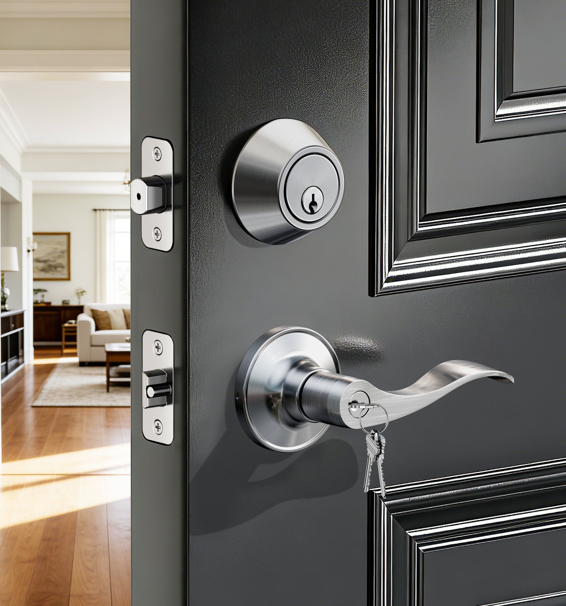 Veise DL01-C Keyed Alike Front Door Lever