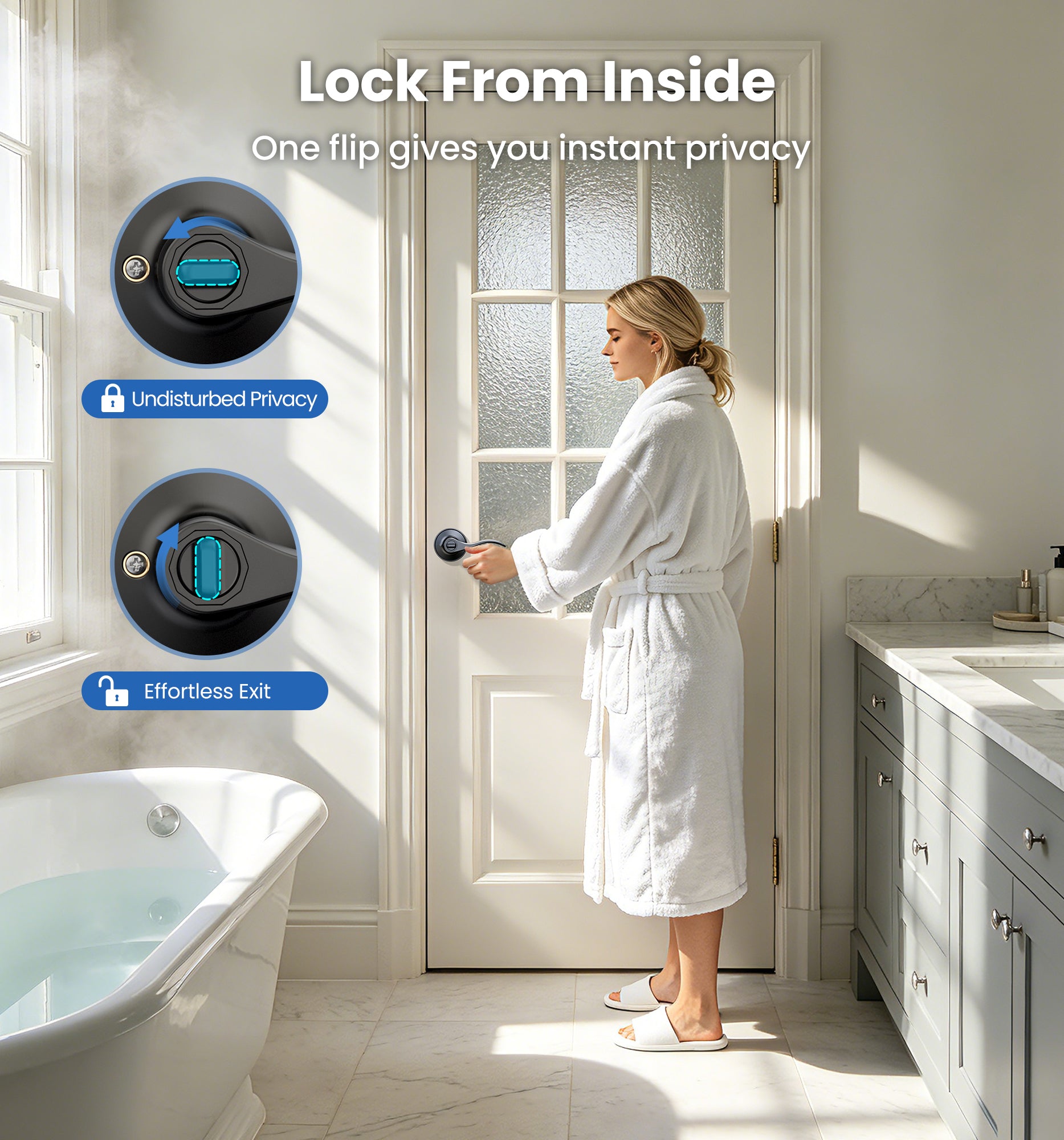 Veise HF01-S Privacy Lever lock
