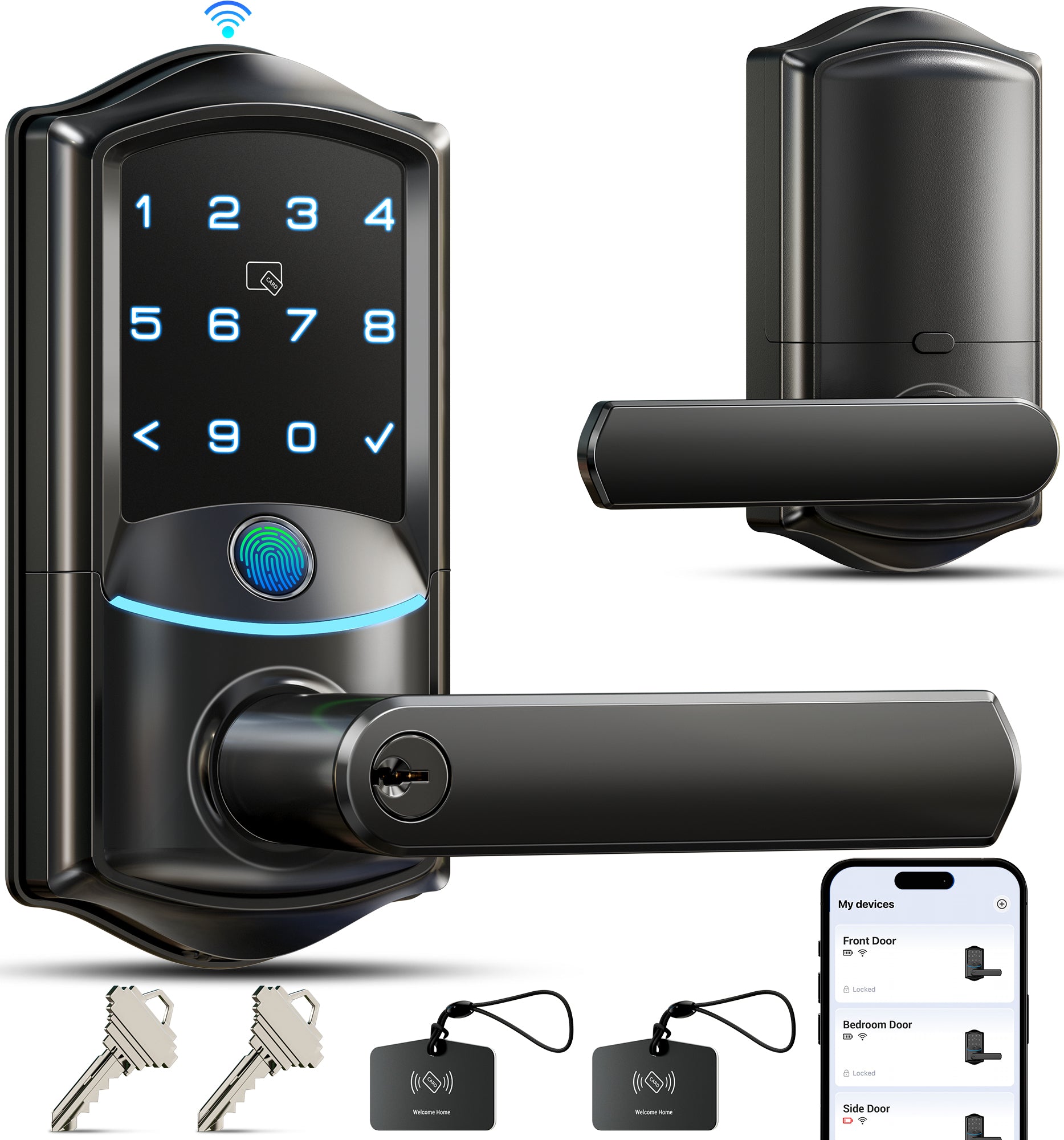 Veise VE029 Built-in WiFi Fingerprint Smart Lever Lock