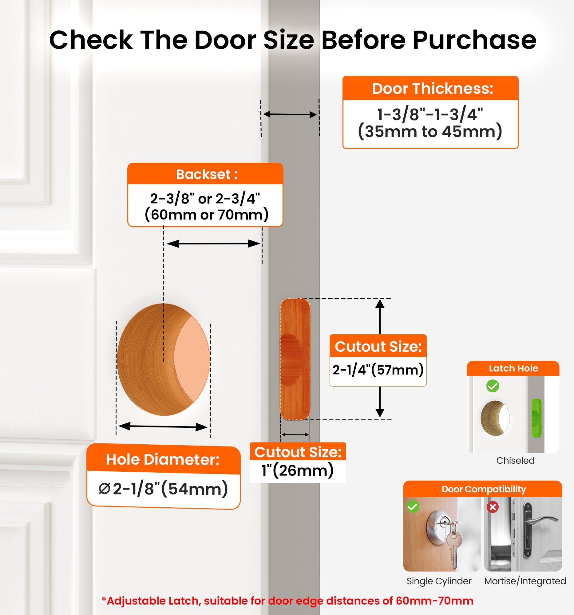 Veise H01-C Entry Door Lever