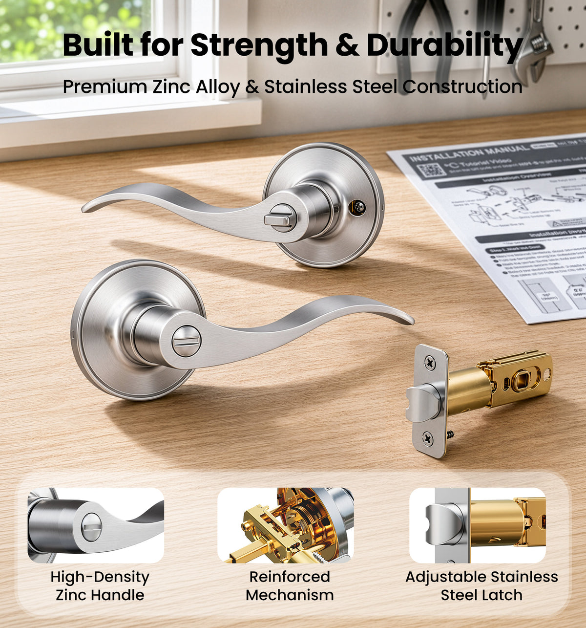 Veise HF01-C Door Handle Privacy Door Levers