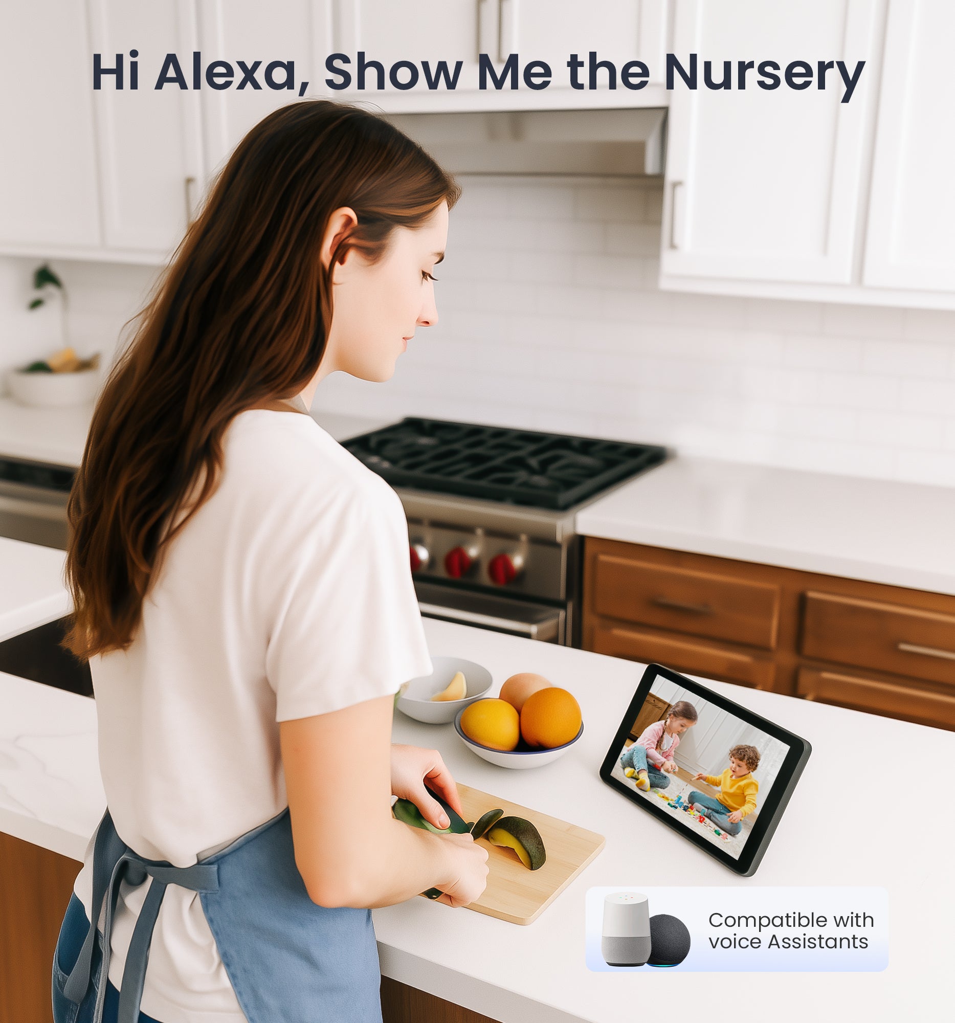 Veise 2K Security Camera Indoor 2.4GHz, 360° Pan/Tilt Cameras for Home Security, Pet & Baby Monitor, Motion Tracking, 2-Way Audio, IR Night Vision, Cloud & SD Card Storage, Works w/Alexa & Google Home