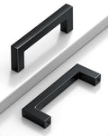 Veise DH-AL04 3 Inch Hole Center Cabinet Handles, Matte Black