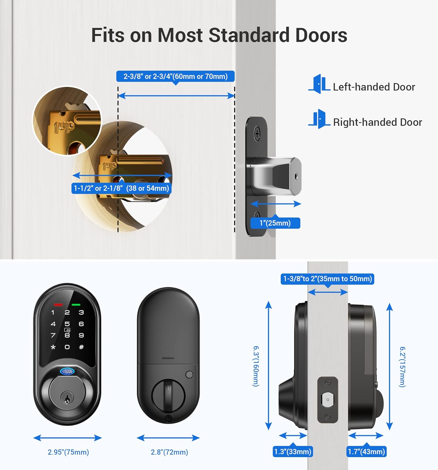 Veise RZ07 Fingerprint & Keypad Smart Lock