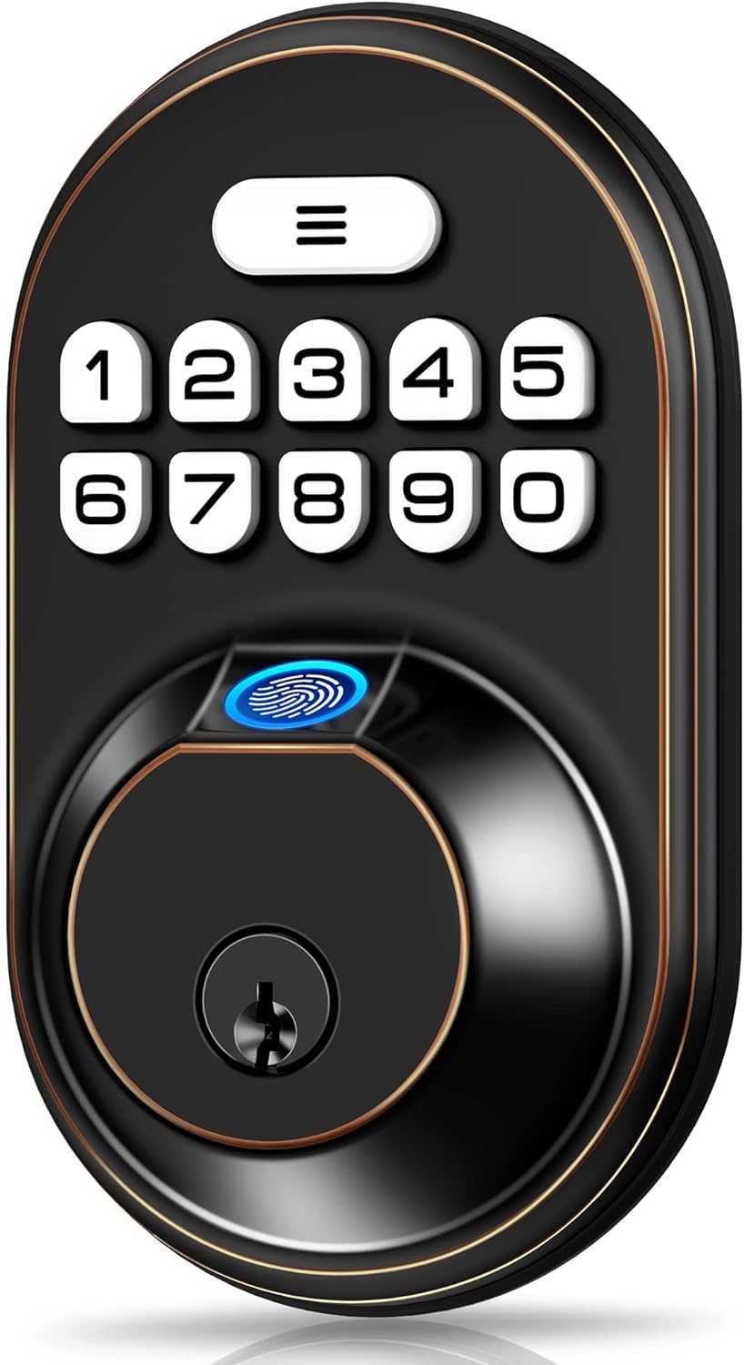 Veise RZ02A Fingerprint & Keypad Deadbolt Lock