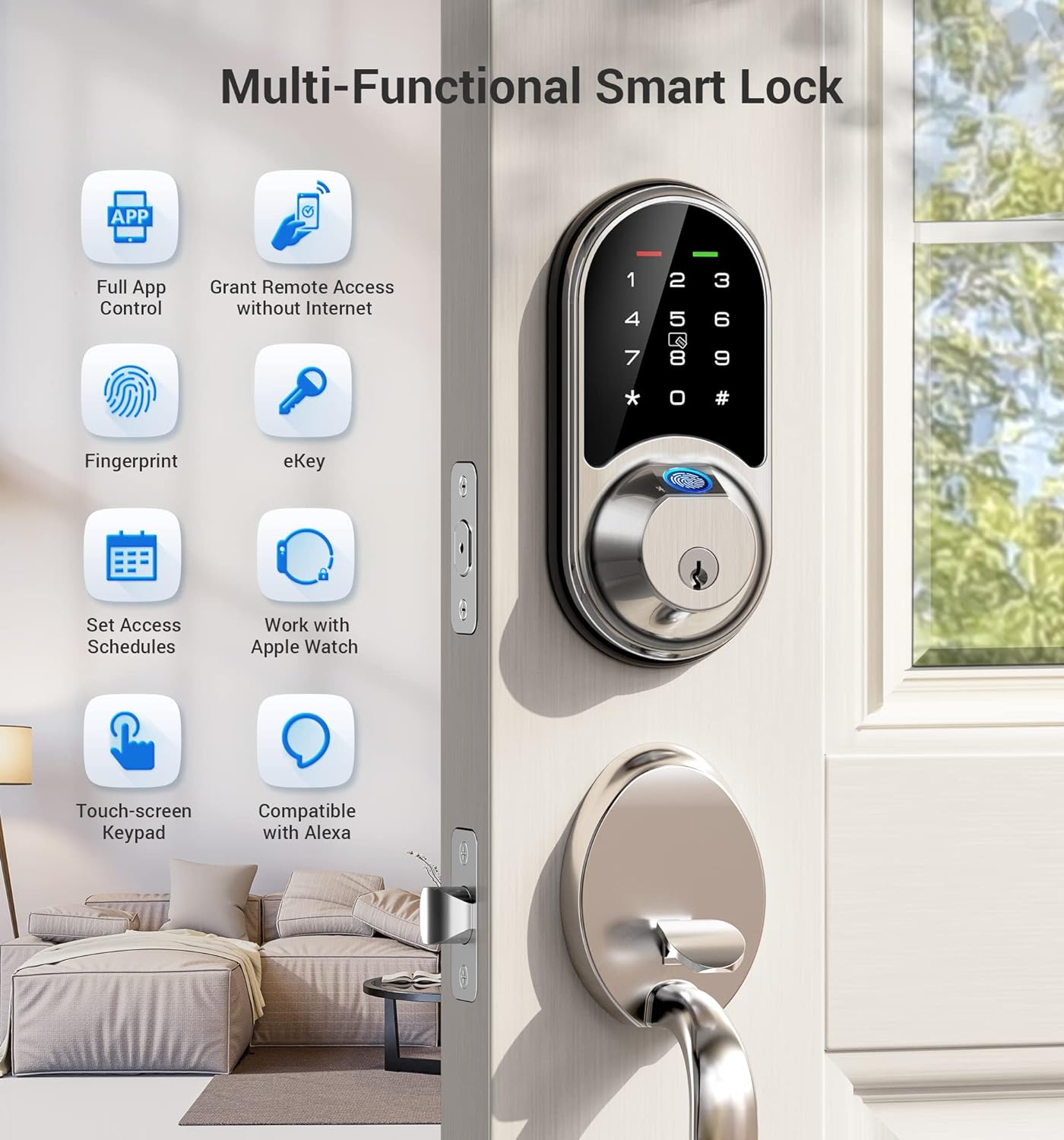 Veise RZ07 Fingerprint & Keypad Smart Lock