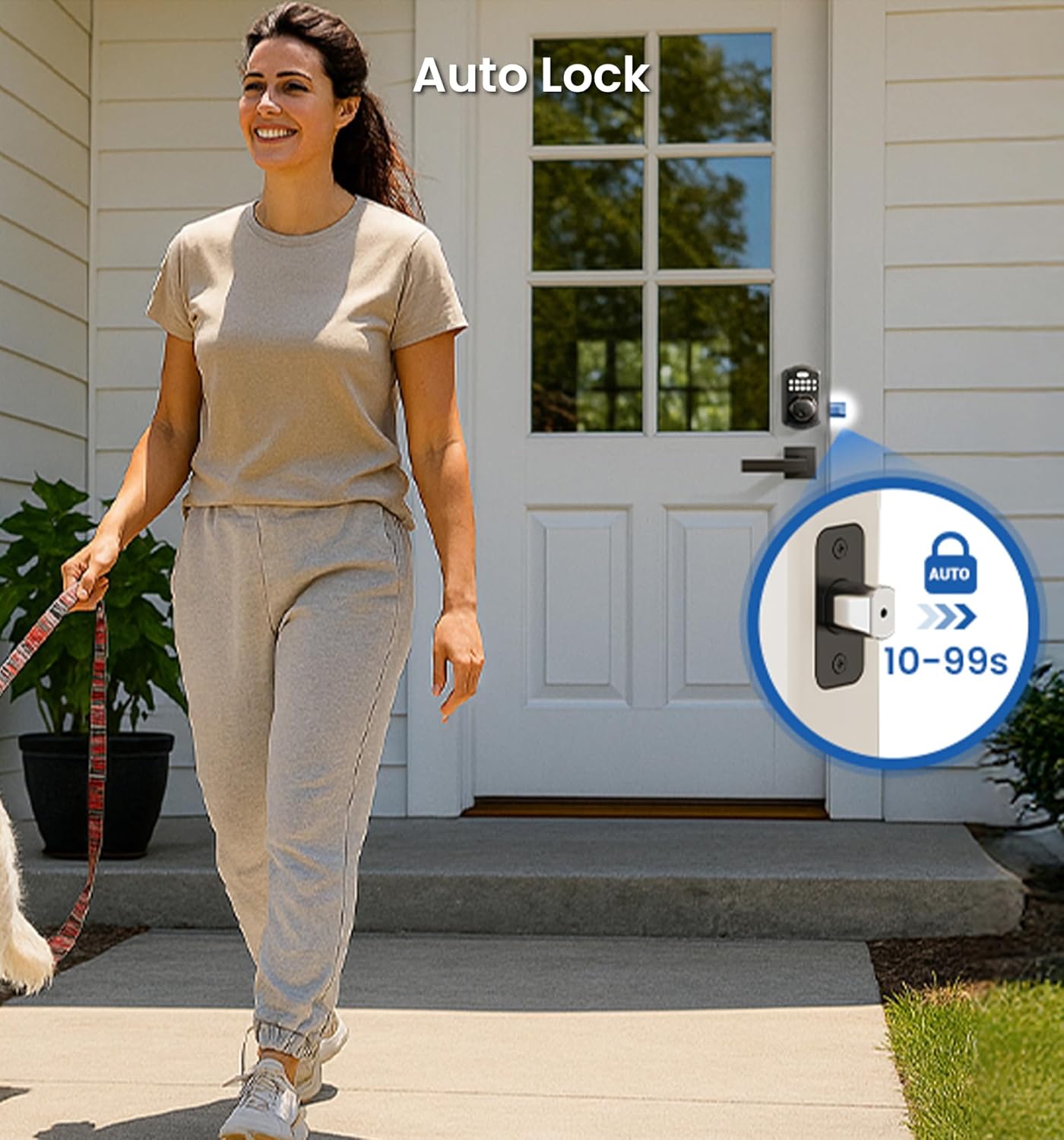 Veise KS02A Fingerprint Keypad Deadbolt Lock