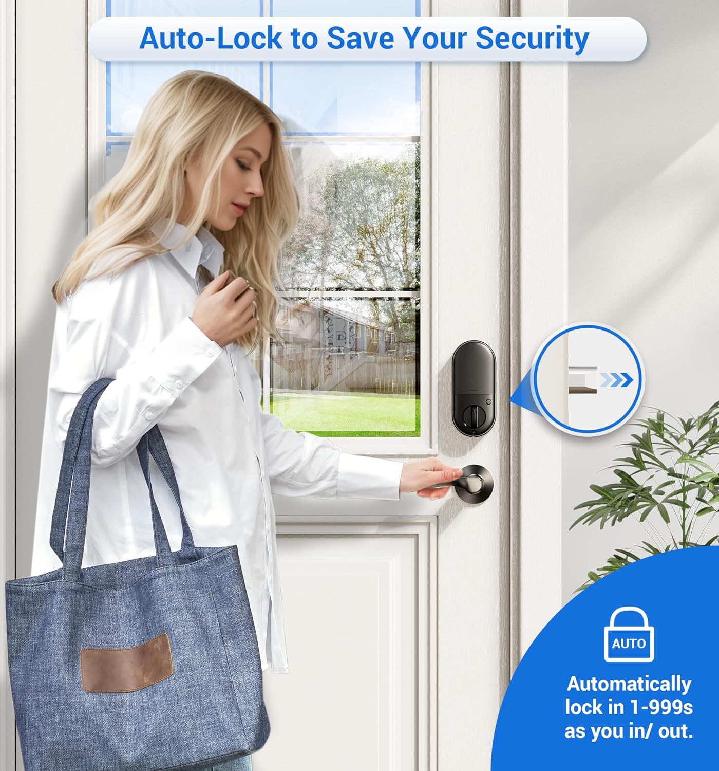 Veise RZ07B Fingerprint Smart Lock with Levers