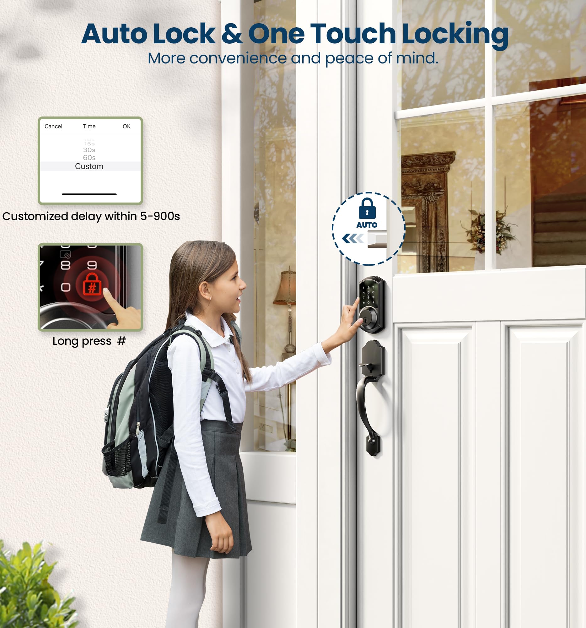 Veise VE06-H Smart Front Door Lock Set