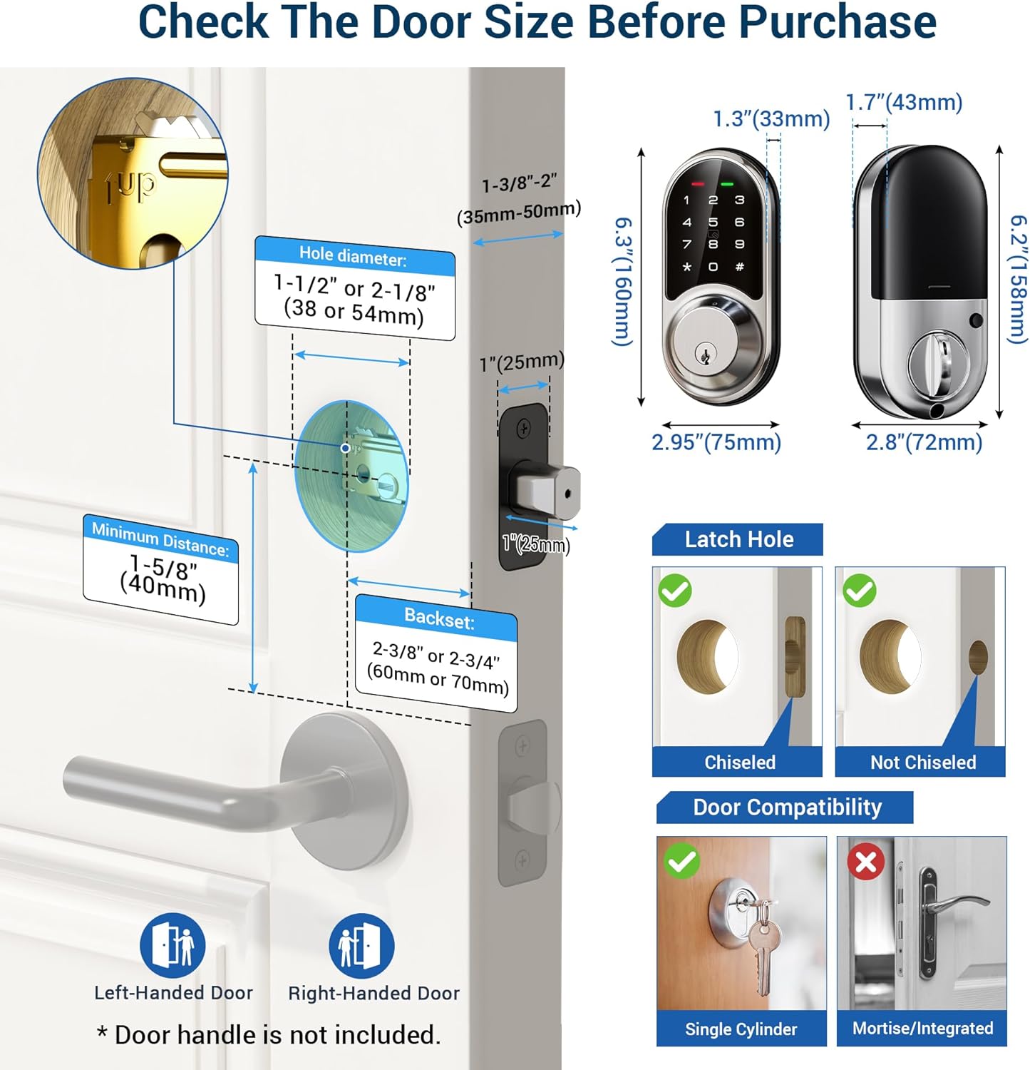 VEISE RZ06 Keypad Smart Lock