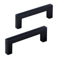 Veise DHZN 3Inch Kitchen Square Cabinet Handles Matte Black Pulls