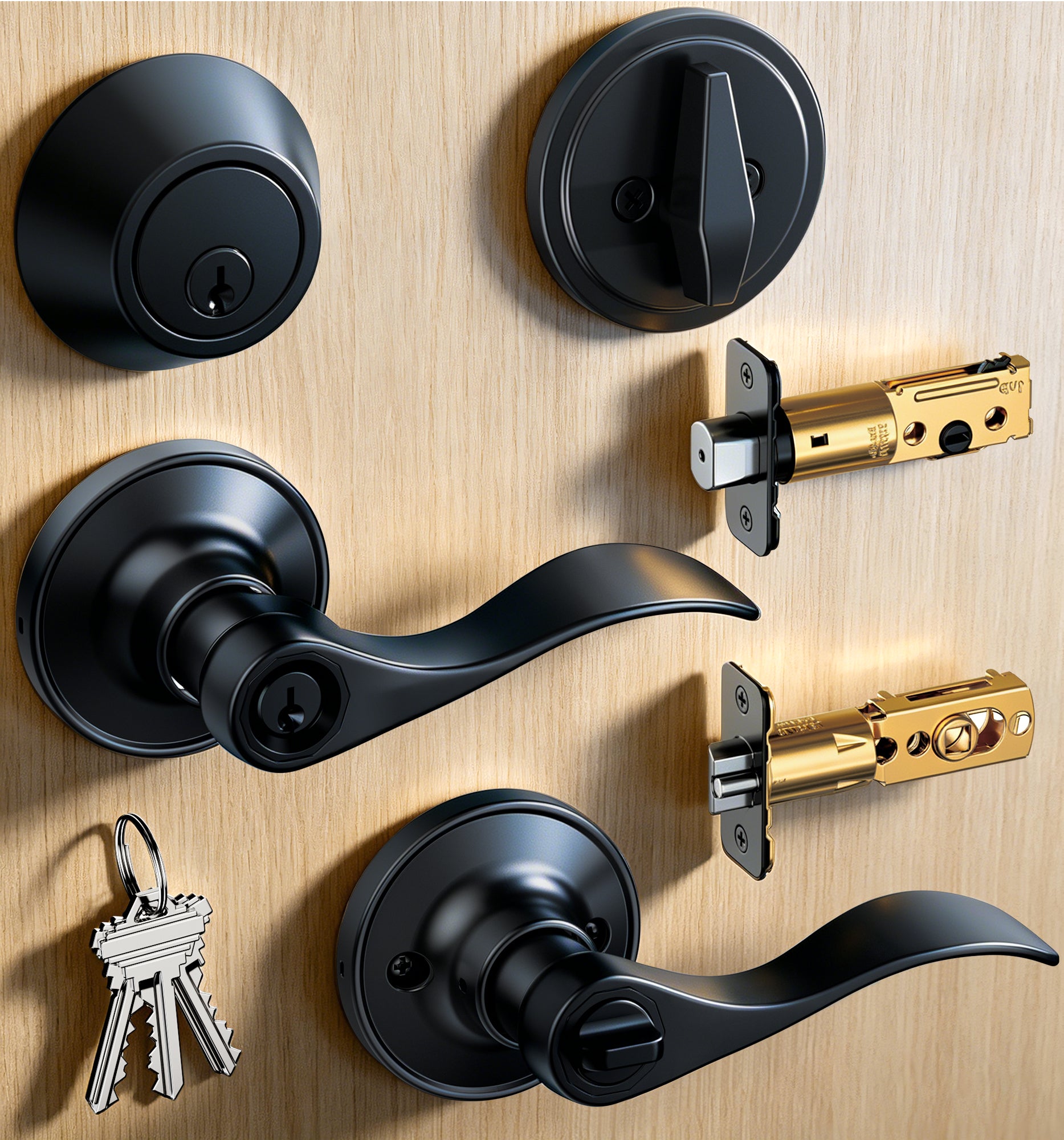 Veise DL01-S Lever lock with deadbolt set