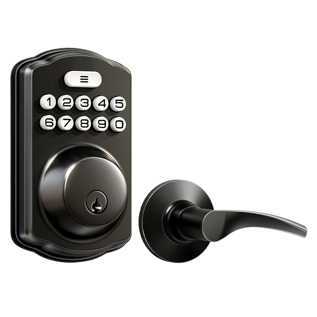 Veise KS01B Keypad Deadbolt Lock with 2 Lever Handles