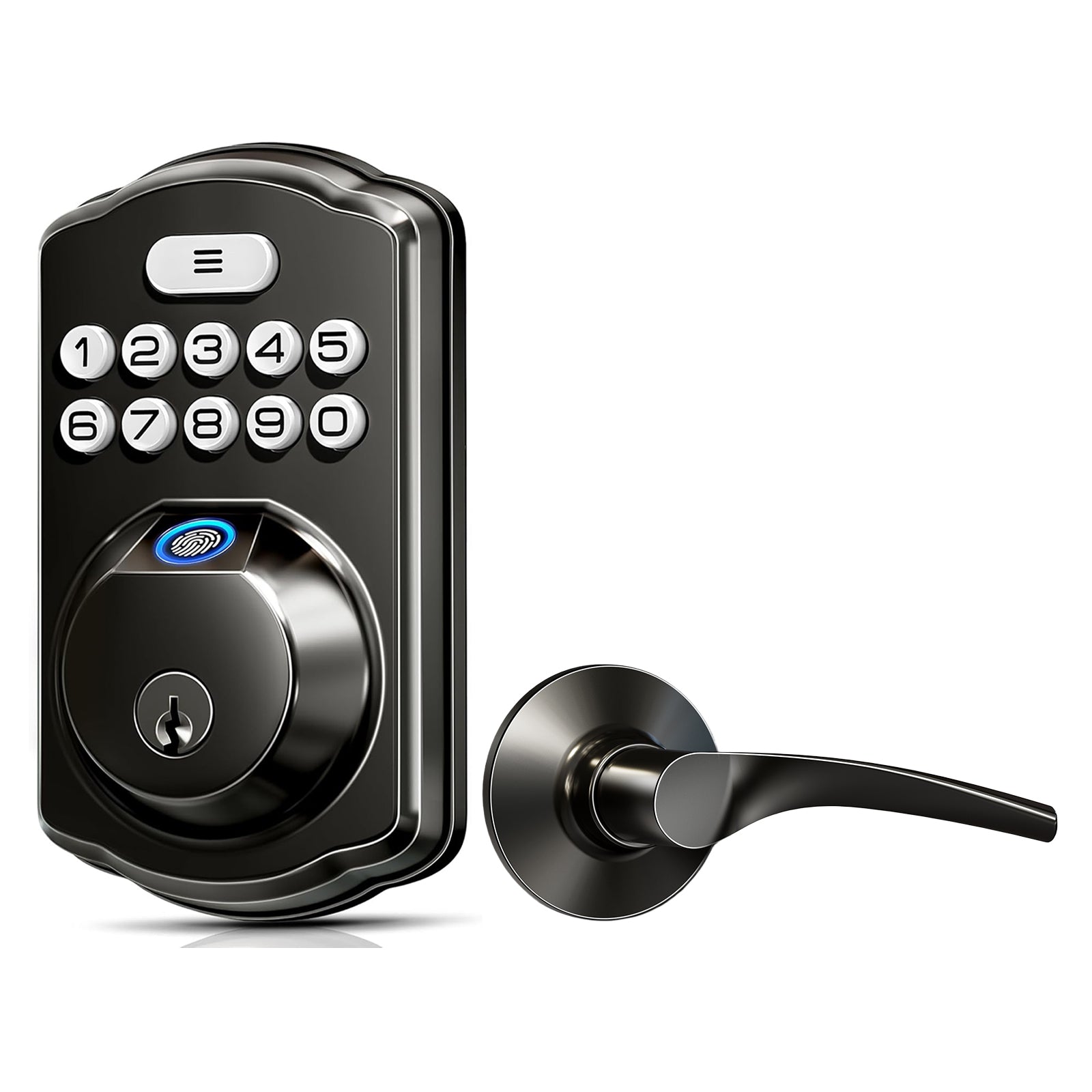 Veise KS02B Fingerprint Deadbolt Lock with Levers