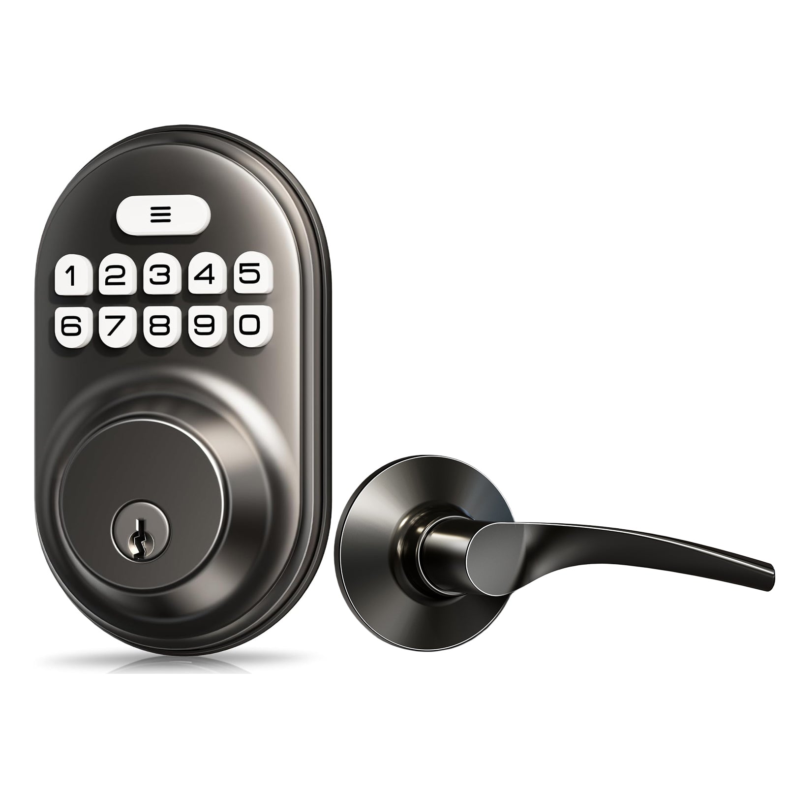 Veise RZ-C Keyless Entry Door Lock with 2 Lever Handles