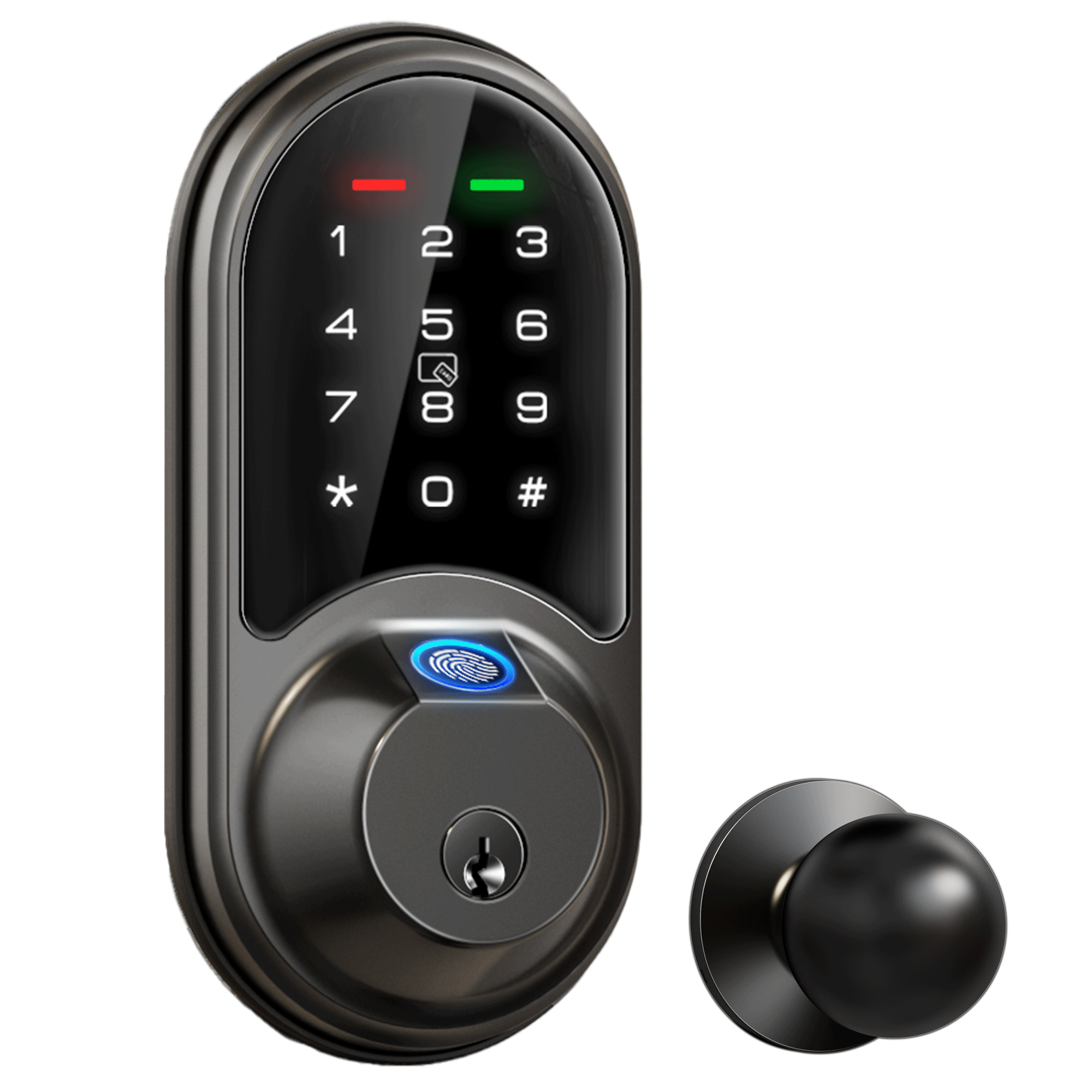 Veise RZ07C Fingerprint Smart Lock with Knobs