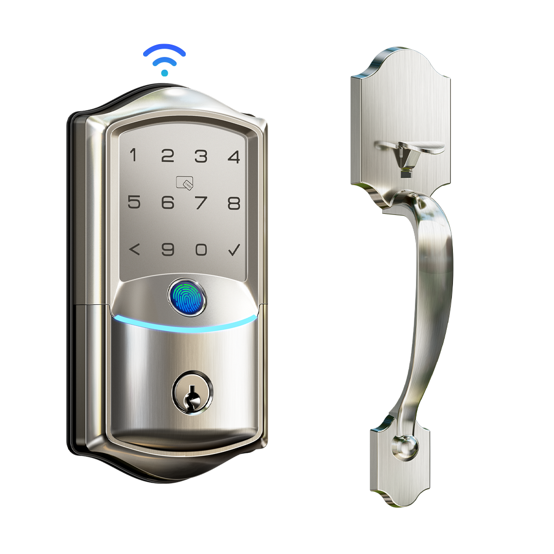 Veise VE027-H WiFi Fingerprint Smart Deadbolt Lock with Handleset