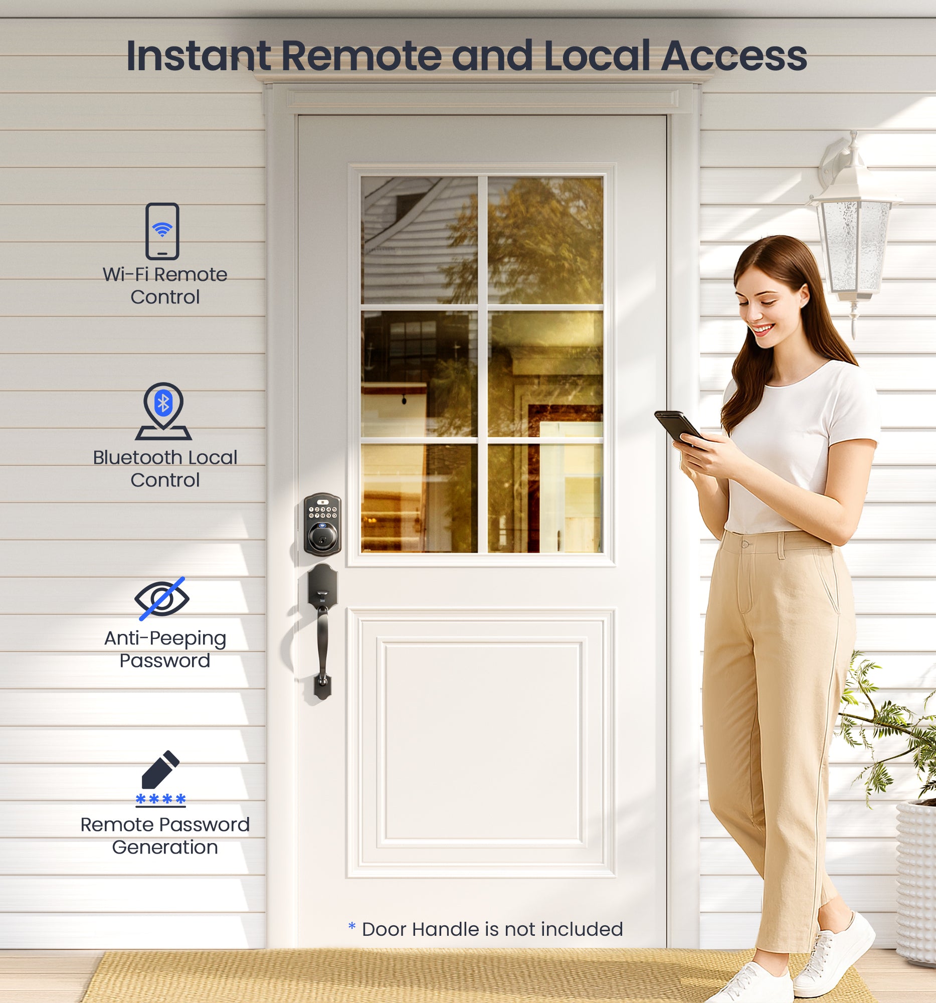 Veise VE012W Built-in WiFi Fingerprint Smart Lock