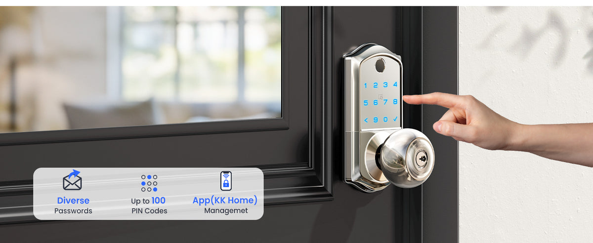 VE018 Fingerprint Smart Lock with Knob