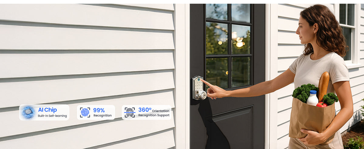 VE018 Fingerprint Smart Lock with Knob