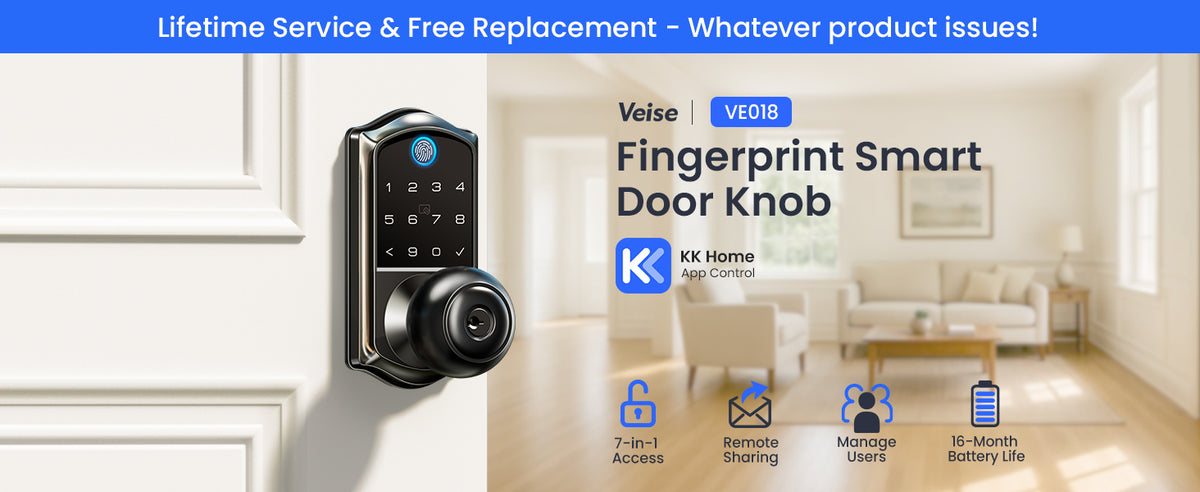 VE018 Fingerprint Smart Lock with Knob