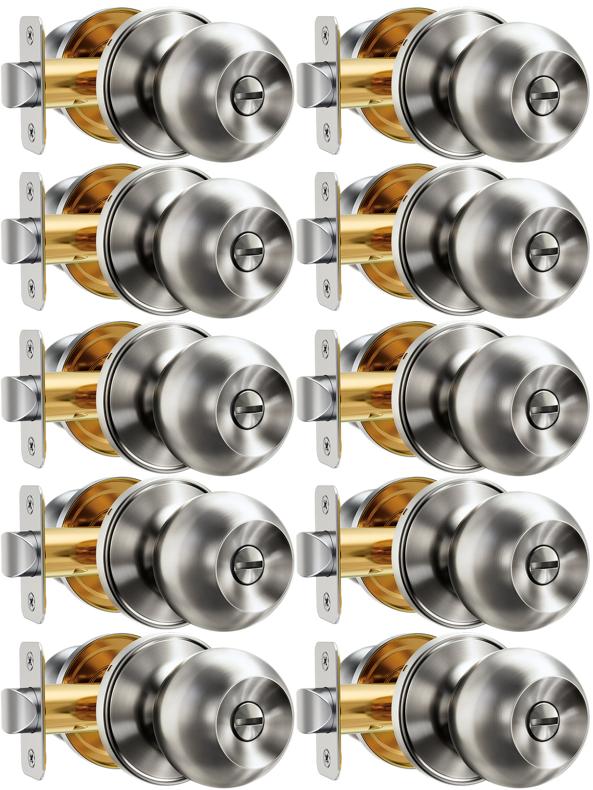 KF01 Interior Door Knob #Color_Satin Nickel