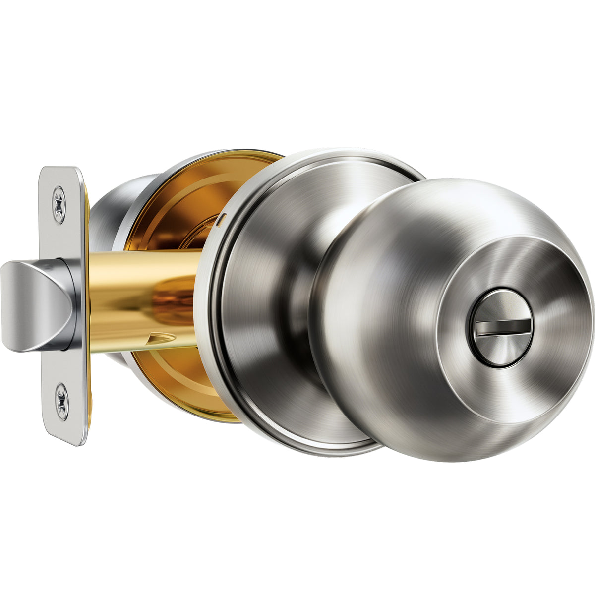 Veise KF06  Privacy Door Knobs Set, Keyless Interior Door Locks for Bedroom & Bathroom