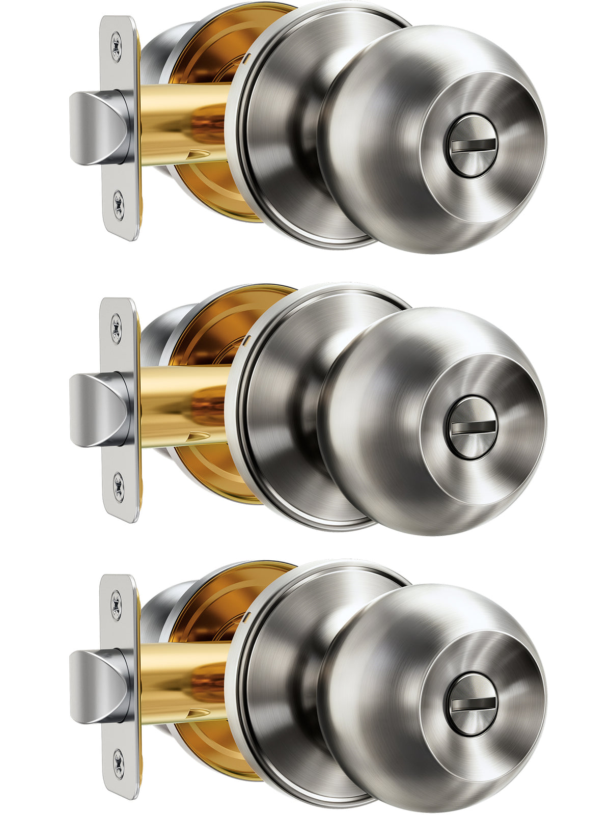 KF01 Interior Door Knob #Color_Satin Nickel