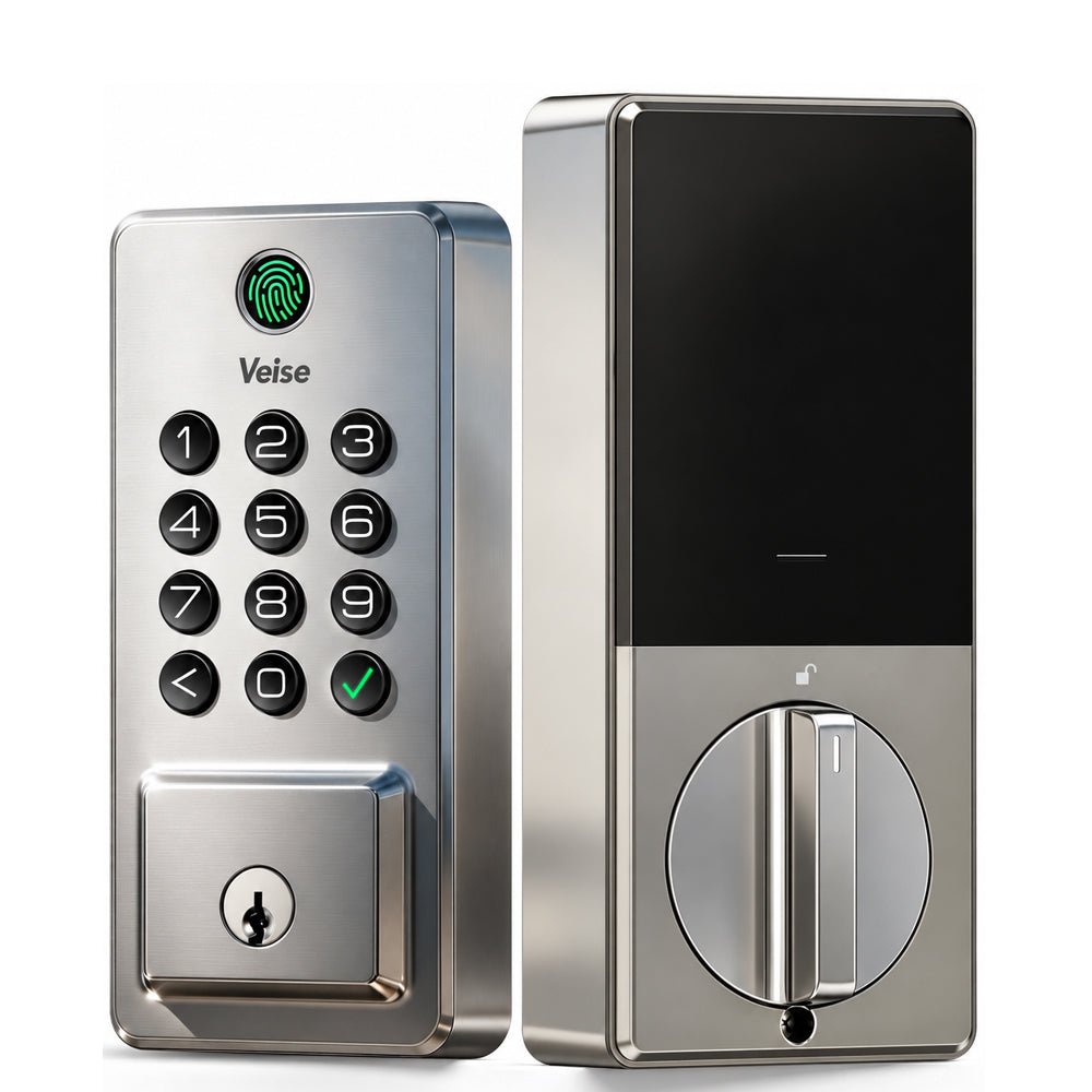 DK012W Wi-Fi Fingerprint Smart Deadbolt Lock #color_Satin Nickel