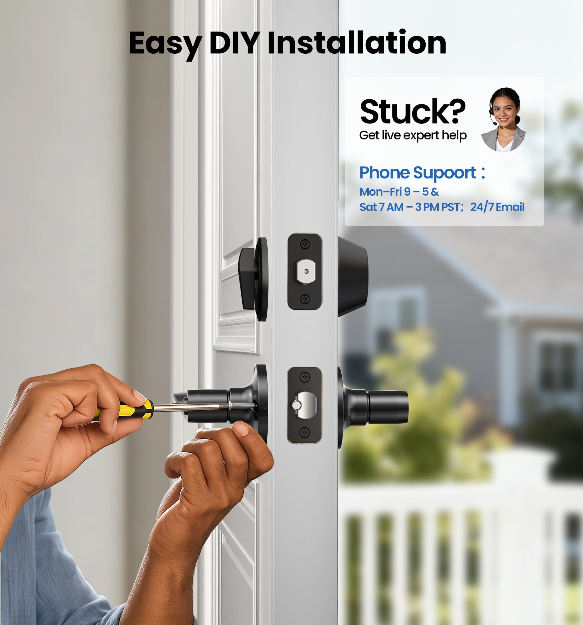 Veise DL01-C Keyed Alike Front Door Lever