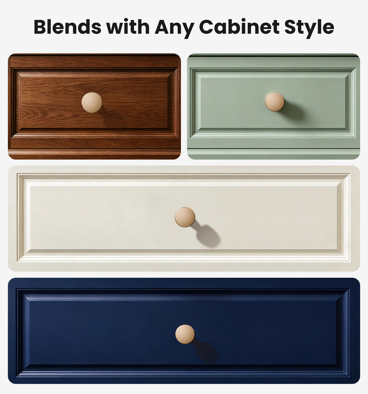 NK-1.16IN Cabinet Knobs 1-1/4 Inch  Zinc  Cabinet Handles #Color_Champagne Bronze