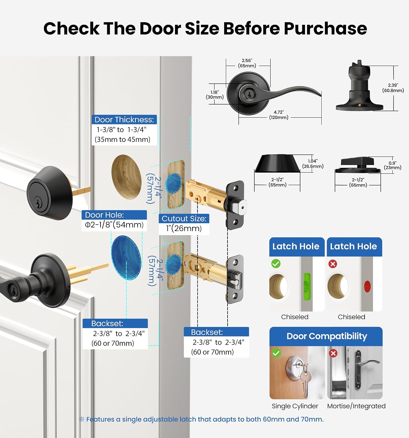 Veise DL01-S Lever lock with deadbolt set