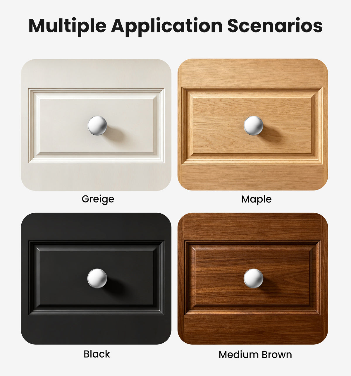 NK-1.25INA Cabinet Knobs, 1-3/16 Single Hole Kitchen Cabinet Handles #Color_Satin Nickel