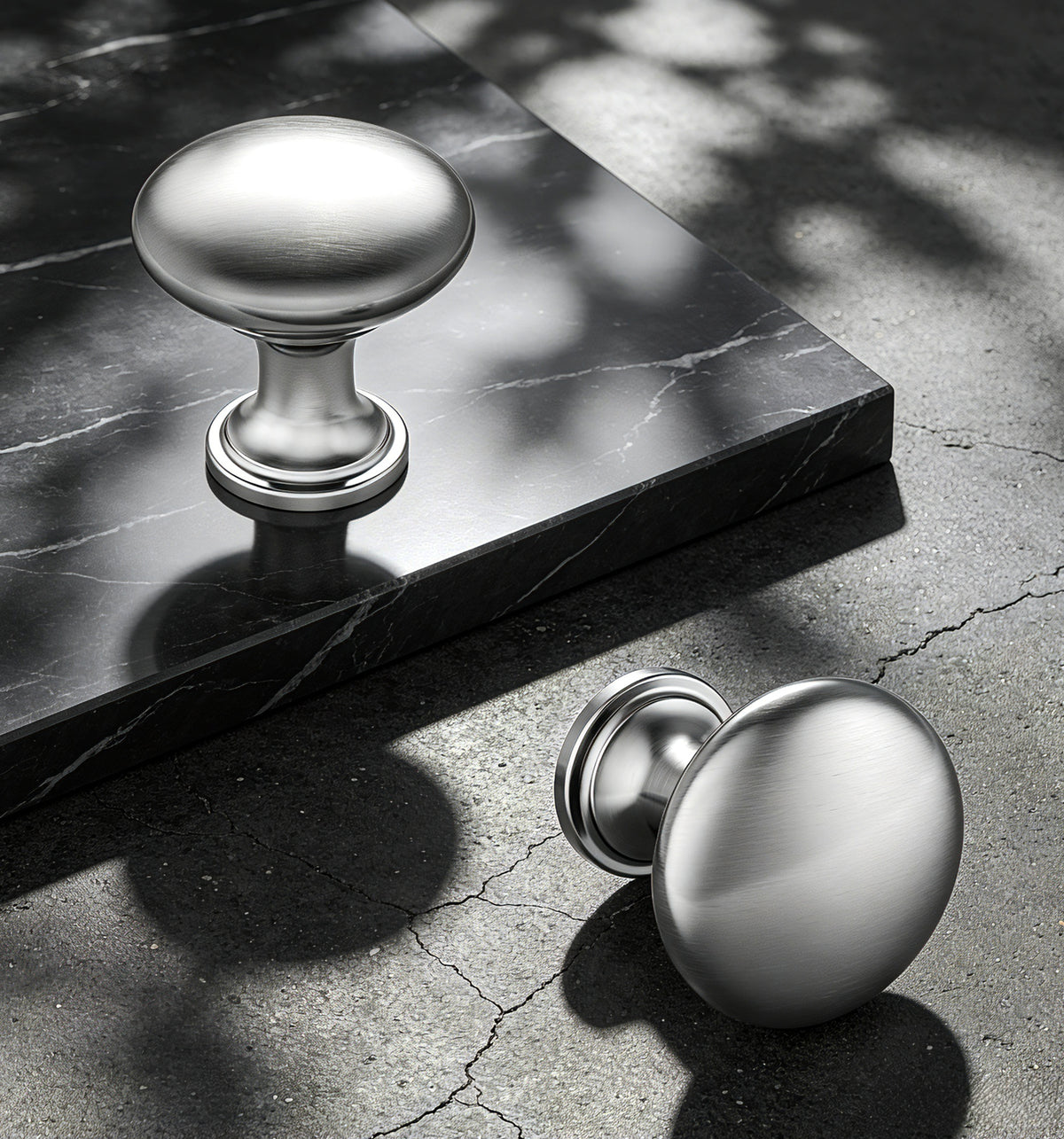 NK-1.25INA Cabinet Knobs, 1-3/16 Single Hole Kitchen Cabinet Handles #Color_Satin Nickel