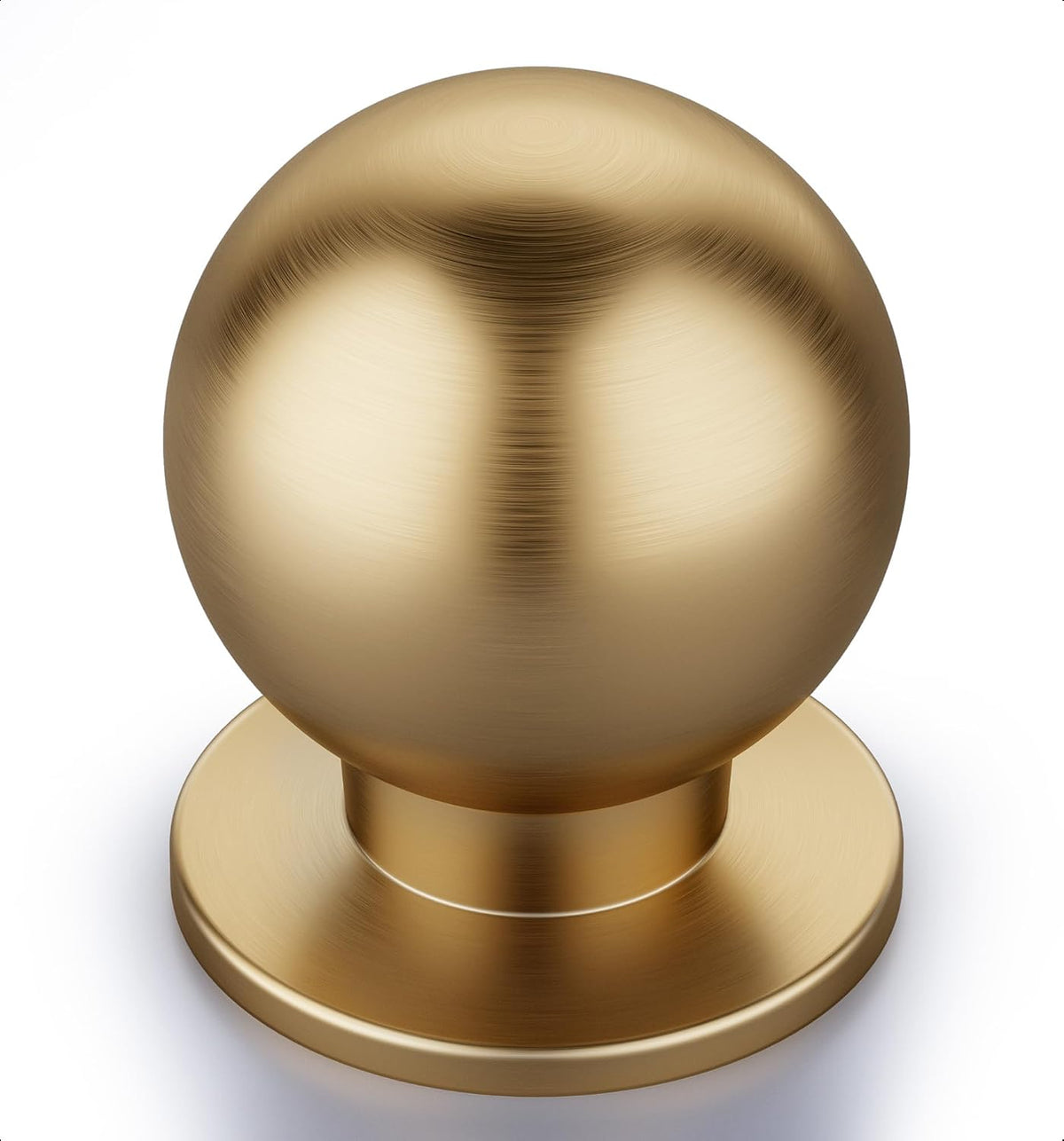 NK-AL02 1-1/16 Inch Round Ball Cabinet Knobs, Solid Aluminum Alloy, Champagne Bronze