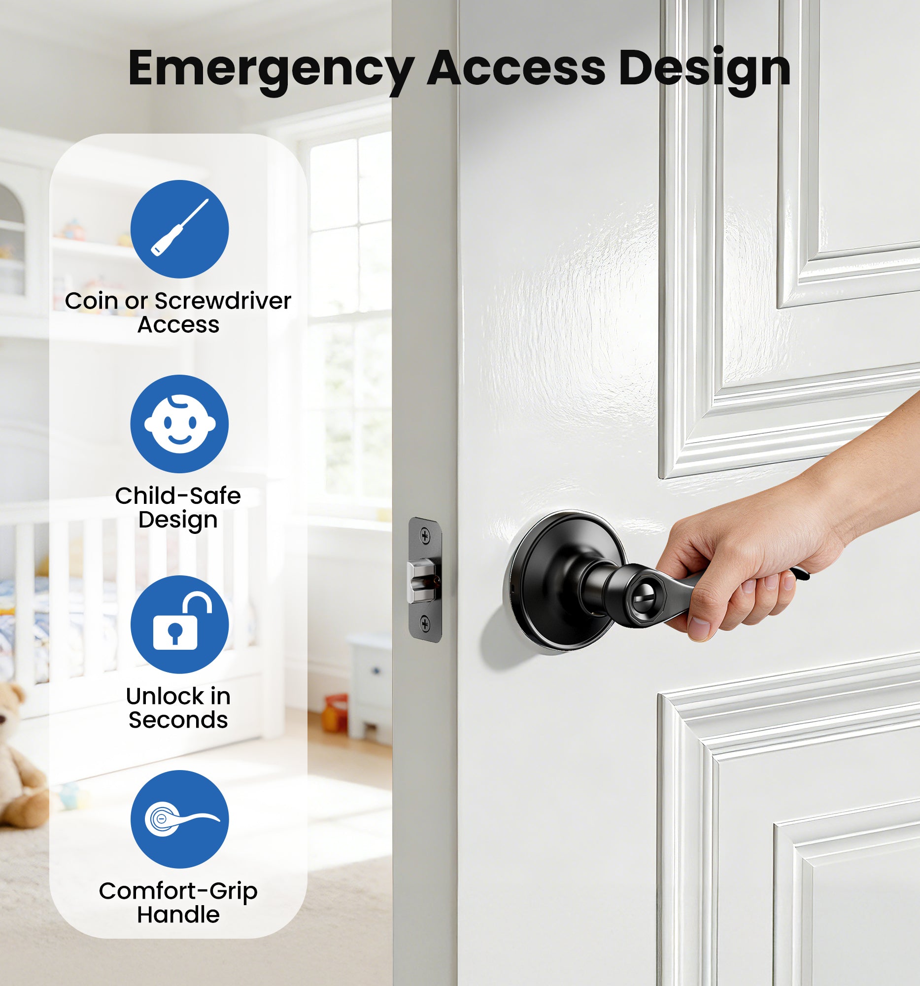 Veise HF01-S Privacy Lever lock