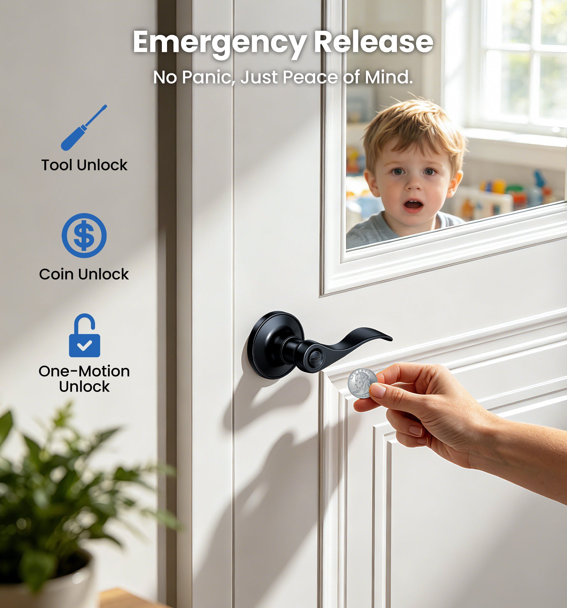 Veise HF01-S Privacy Lever lock