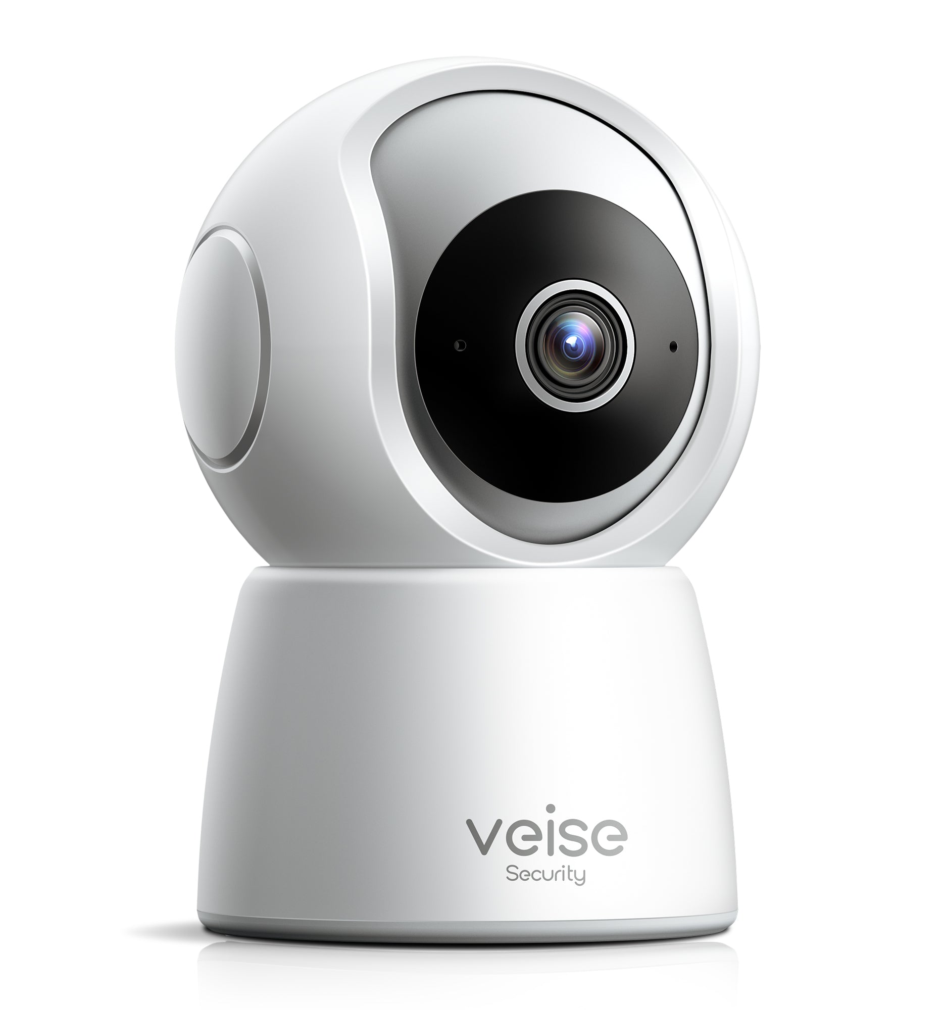 Veise 2K Security Camera Indoor 2.4GHz, 360° Pan/Tilt Cameras for Home Security, Pet & Baby Monitor, Motion Tracking, 2-Way Audio, IR Night Vision, Cloud & SD Card Storage, Works w/Alexa & Google Home