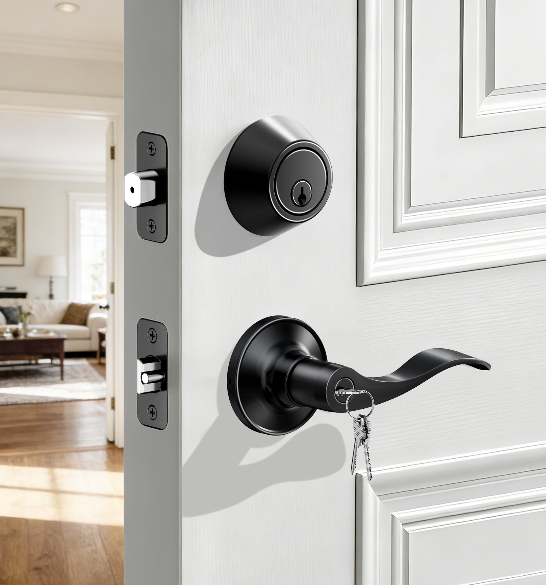 Veise DL01-C Keyed Alike Front Door Lever