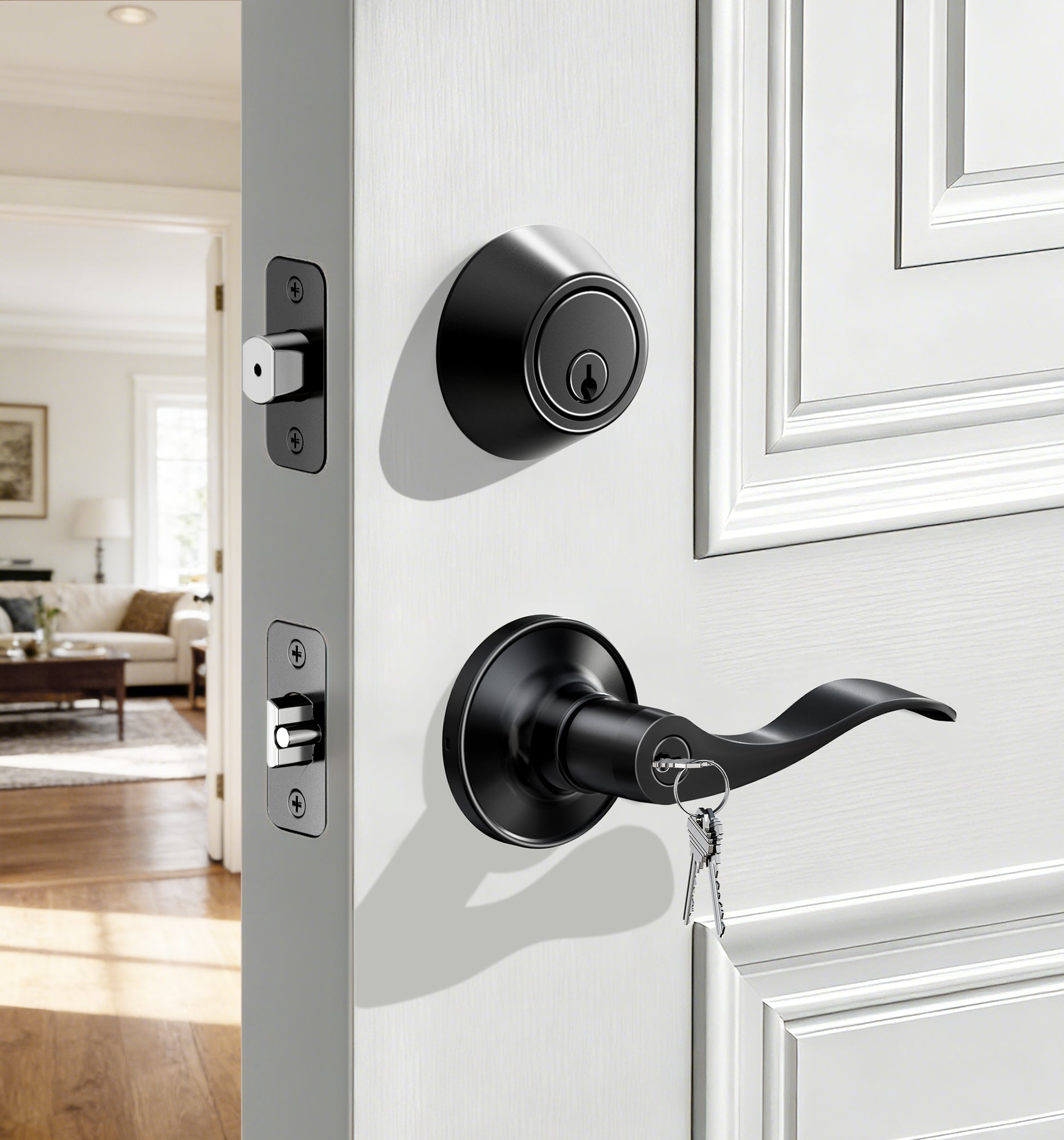 Veise DL01-C Keyed Alike Front Door Lever