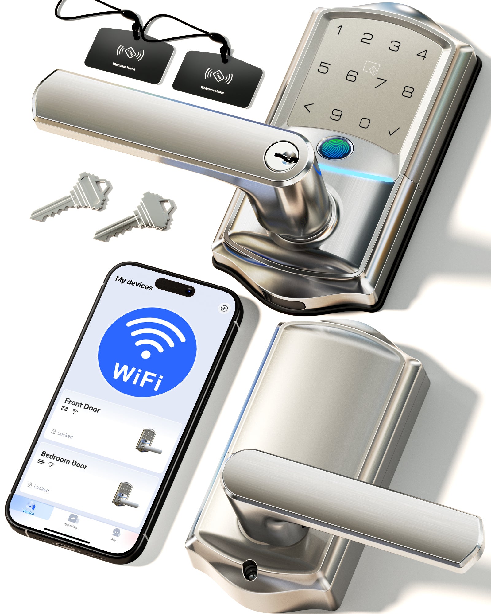 Veise VE029 Built-in Wi-Fi Fingerprint Smart Lever Lock