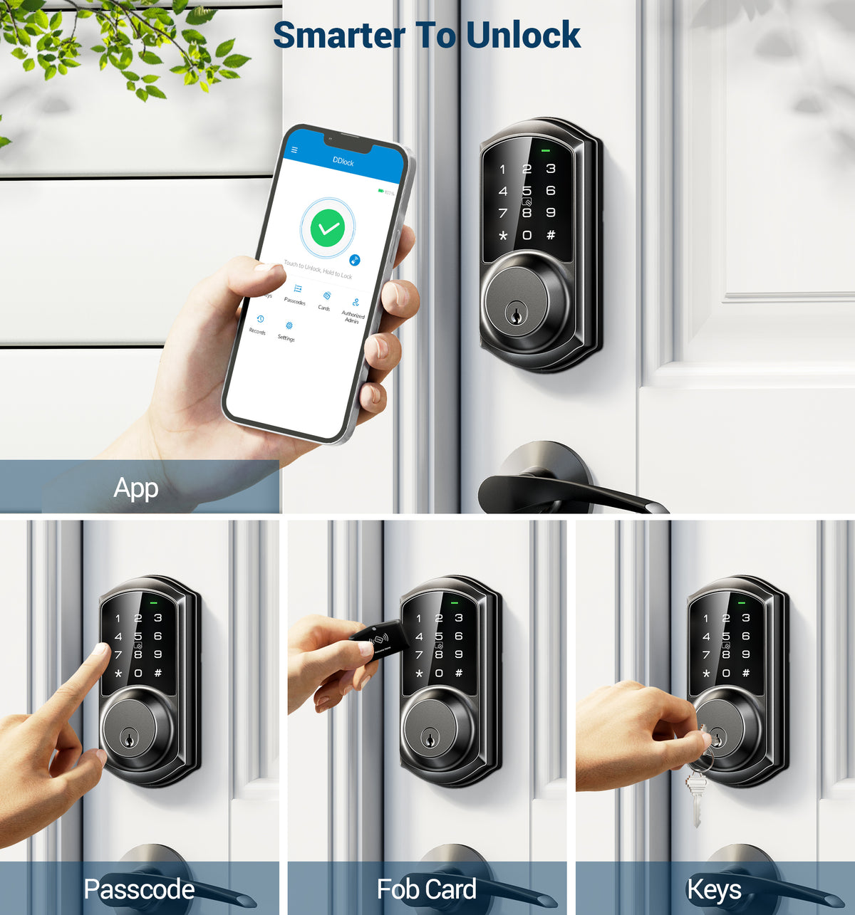 Veise VE06 Keypad Smart Lock #Color_Matte Black
