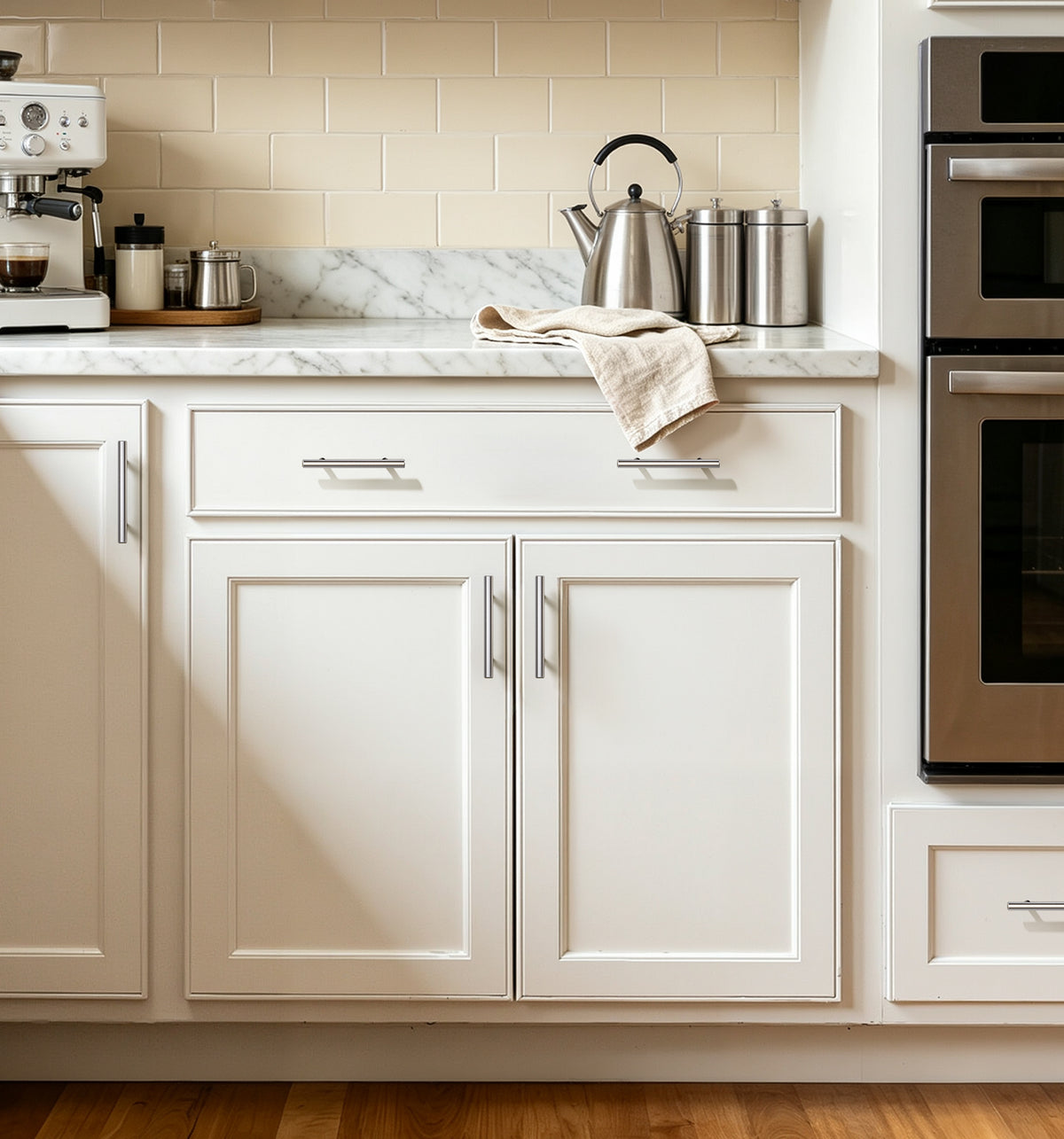 DH-3.75IN Cabinet Handles 3.75 Inch Hole Center #Color_Brushed Nickel