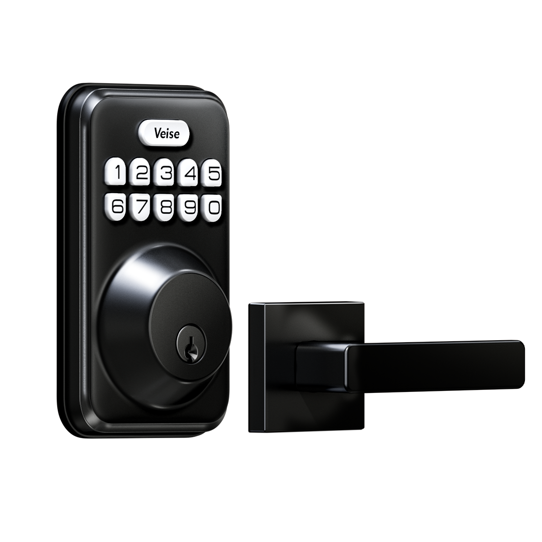 Veise DK01-B Keypad Deadbolt with 2 Lever Handles