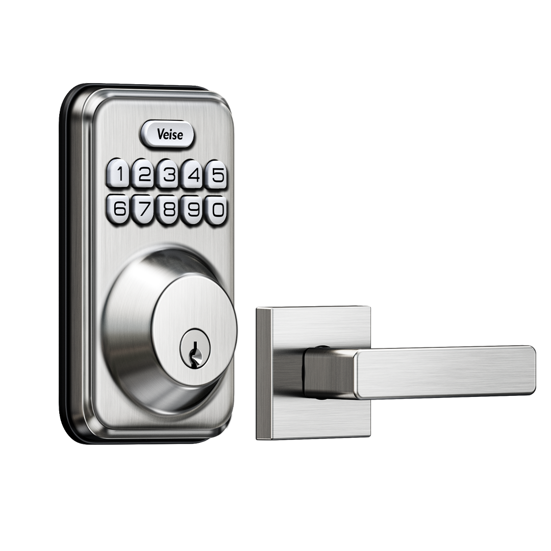 Veise DK01-B Keypad Deadbolt with 2 Lever Handles