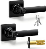 LY01 Square Keyed Entry Door Lever