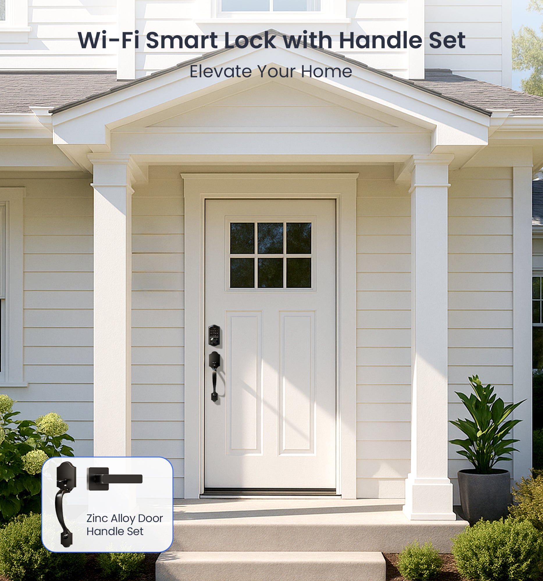 Veise VE017G-H Wi-Fi Smart Fingerprint Front Door Lock Set